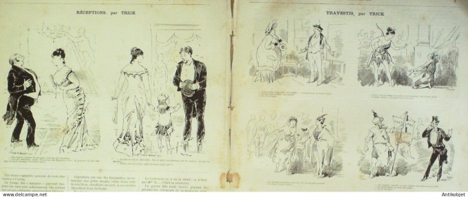 La Caricature 1880 #   7 Le Nabab de Vaudeville Draner Robida Trick