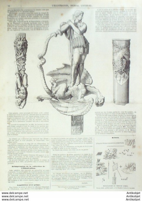 L'Illustration 1850 n°358 Pays-Bas HINDELOPEN Général CHANGAMIER VERSAILLES (78)