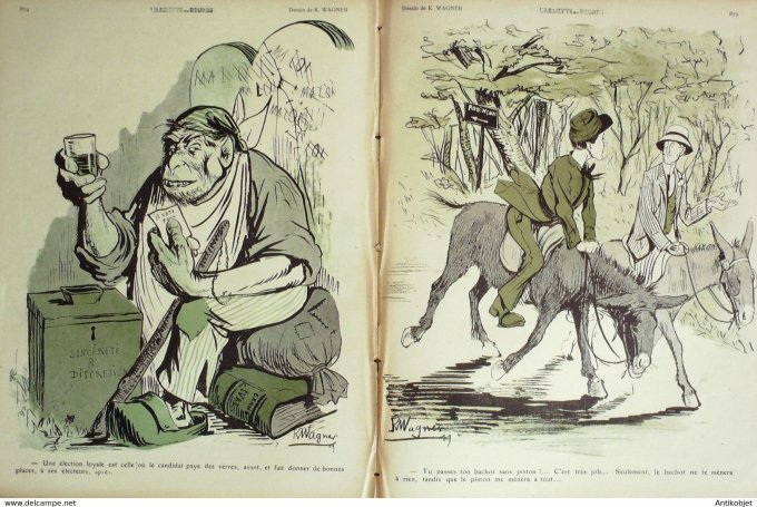 L'Assiette au beurre 1908 # 419 Protecteurs et Protégés Poulbot Wagner Ostoya