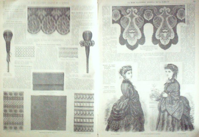 Journal Mode illustrée 1869 # 30 Toilettes de promenade