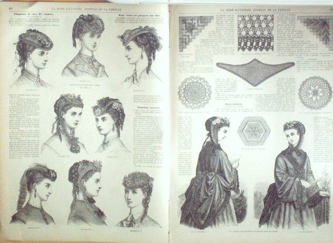 Journal Mode illustrée 1869 # 30 Toilettes de promenade