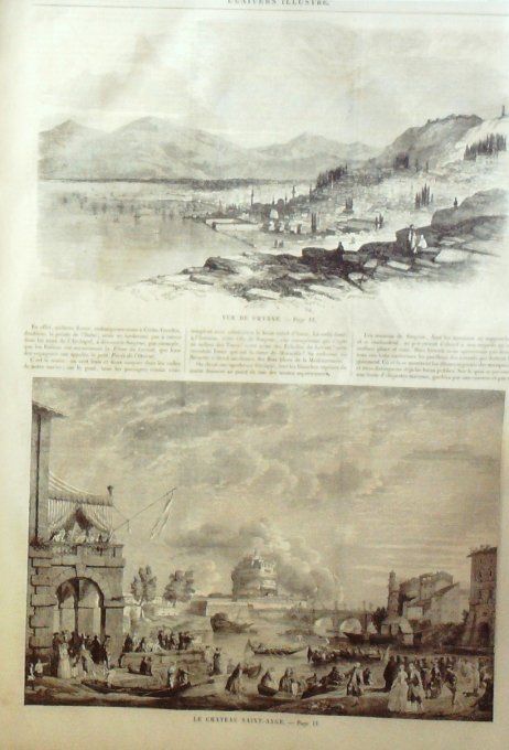 L'Univers illustré 1858 #  30 Turquie Smyrne Shâteau St-Ange Ecosse Highlands 