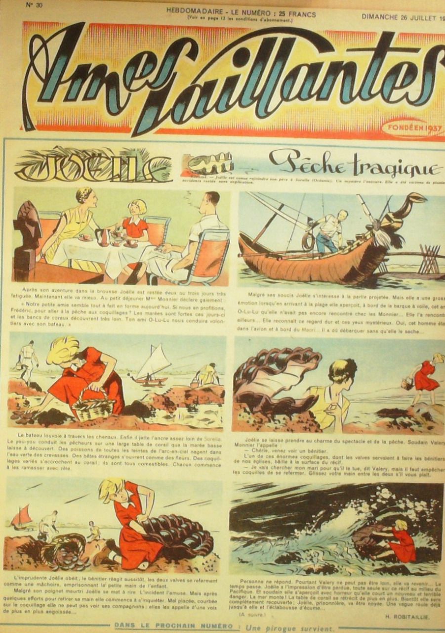 Ames Vaillantes 1953 n°30, Volubilie, Perlin et Pinpin, Jack le trappeur