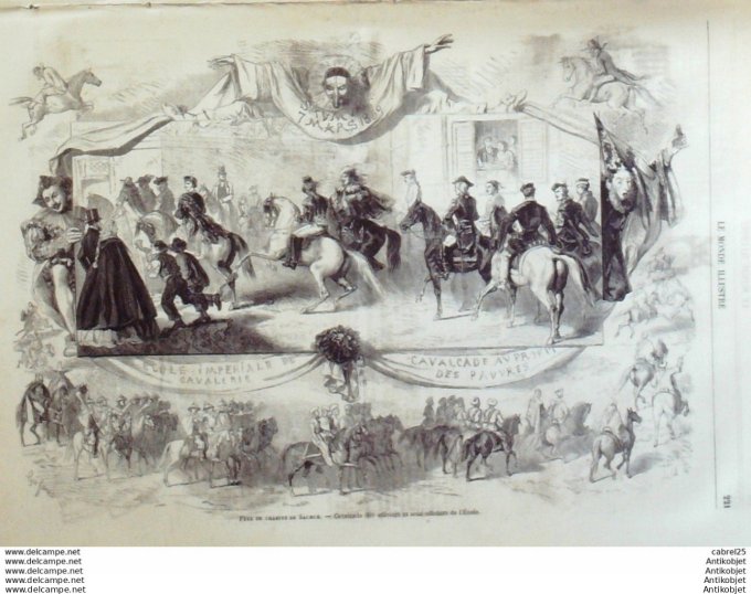 Le Monde illustré 1859 n°103 Clermont (63) Argentine Buenos-Aires Saumur (49) Saint Jean De Luz (64)