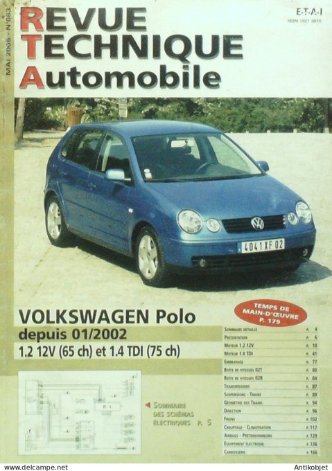 Revue Tech. Automobile 2005 n°683 Volkswagen Polo