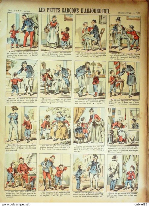 Les Petits Garcons d'aujourd'hui  (Pellerin d'epinal)