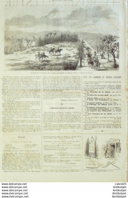 Le Monde illustré 1866 n°502 Quai Billy Paris Italie Venise Caen (14) Autriche Sadowa