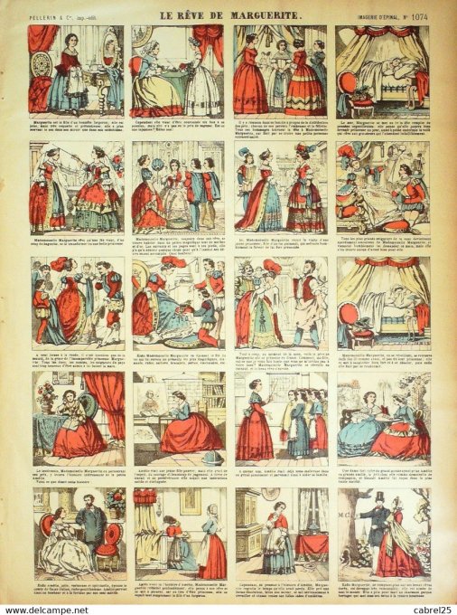 Le Reve  de Marguerite (Pellerin d'epinal)