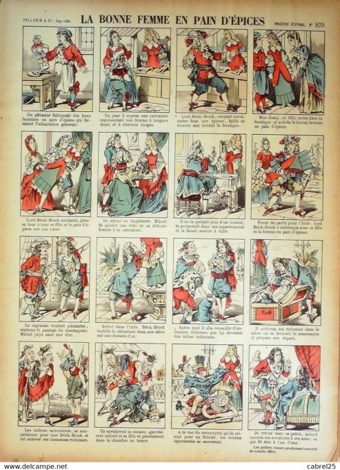 La Bonne Femme En Pain d'epices  (Pellerin d'epinal)