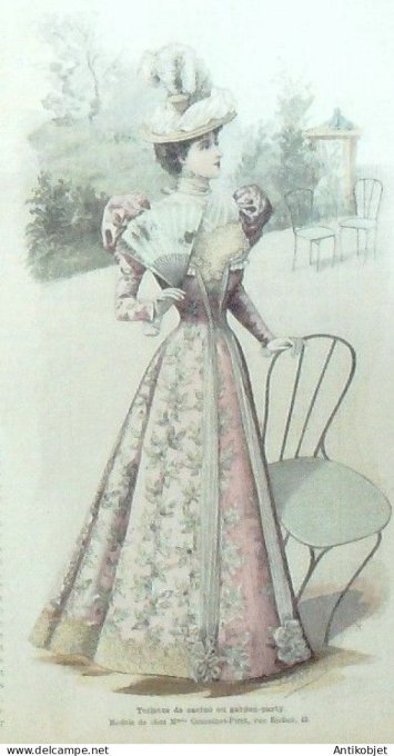 La Mode illustrée journal 1897 n° 19 Robe de casino Garden-Party