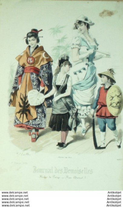 Journal de Demoiselles 1884 # 4453 Travestissements