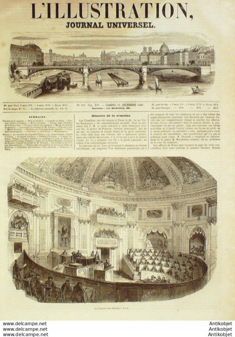 L'Illustration 1849 n°357 Côte d'Ivoire ABATA lac EBRIE Grand Bassam AVIGNON (84) Italie TURIN