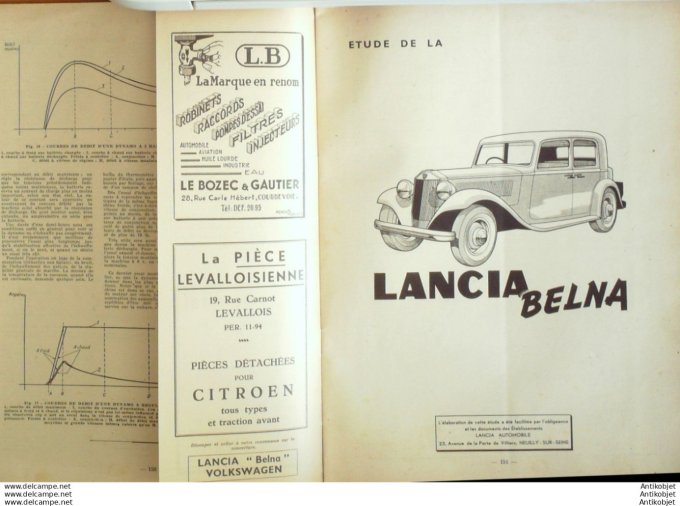 R.T Automobile Lancia Belna Wolkswagen 36 # 1949