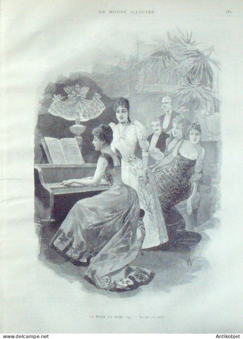 Le Monde illustré 1891 n°1774 Chine Tonkin Hanoï Yuan-Nan Turin Gibraltar Utopia