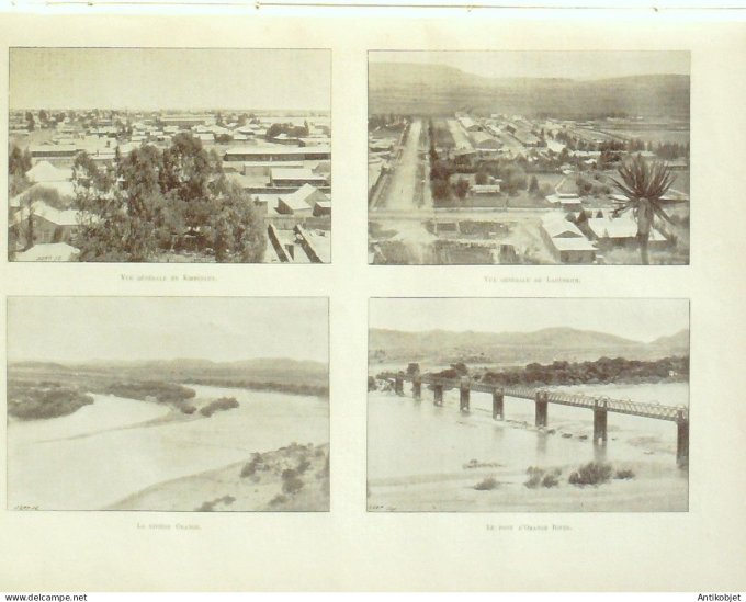 Le Monde illustré 1900 n°2239 Berck/mer (62) Afrique-Sud Springfruld Orange-river Ladysmith Kimberle