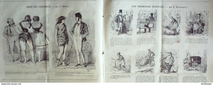 Le Journal Amusant 1870 #  742 Les concerts de saison par Denoue