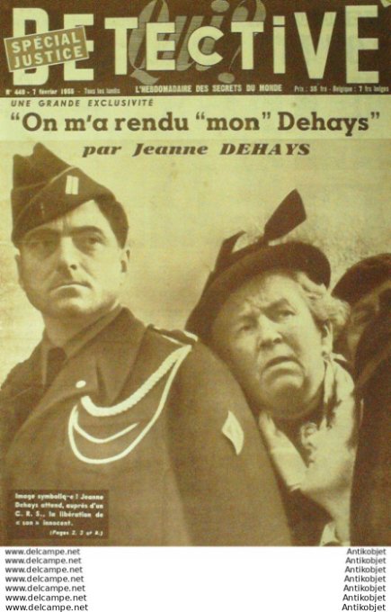 Détective 1955 # 449 Orléans Abbeville  Bagnoles-de-l'Orne Dieppe
