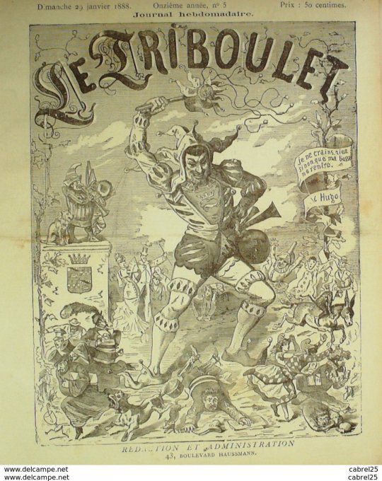 Le Triboulet 1888 n°05 CHASSEZAC GRELOT ROLAND BLASS LILIE