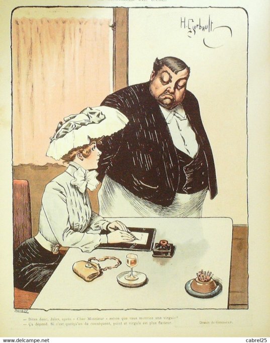 Le Rire 1903 n°16 Willette Hermann Bac Huard Gerbault Delaw Faivre