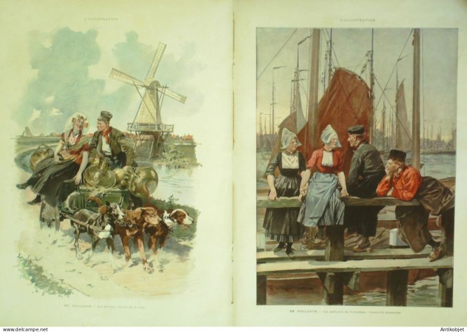 L'illustration 1901 n°3044 Meudon Issy (92) Hyères (83) Pays-Bas Volendam Chine Shangaï