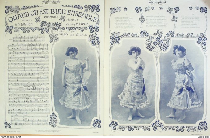 Paris qui chante 1904 #94 Fragson Mle Desony VildaVréeseSatyre Bouchonne