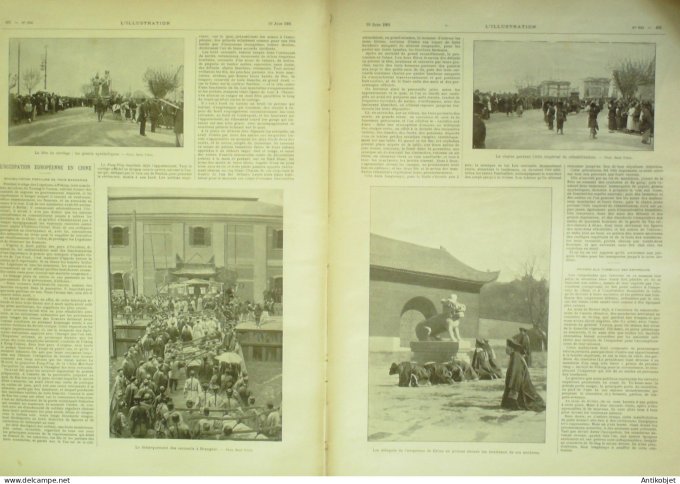 L'illustration 1901 n°3044 Meudon Issy (92) Hyères (83) Pays-Bas Volendam Chine Shangaï