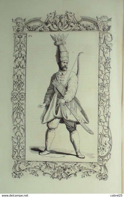 Turquie Archer de la garde du sultan 1859