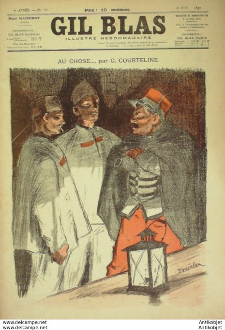 Gil Blas 1897 n°25 Georgess COURTELINE Marie KRYSINSKA Jean LORRAIN