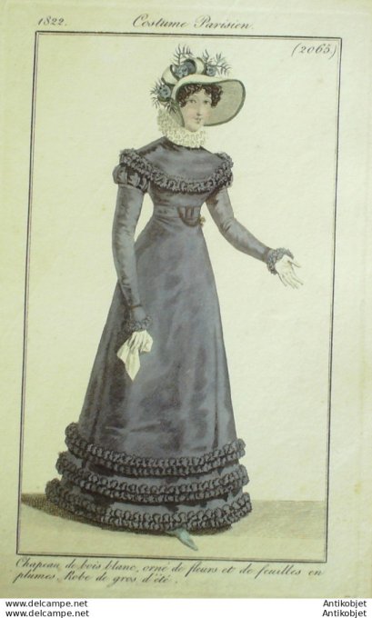 Costume Parisien 1822 # 2065 Robe de gros d'été
