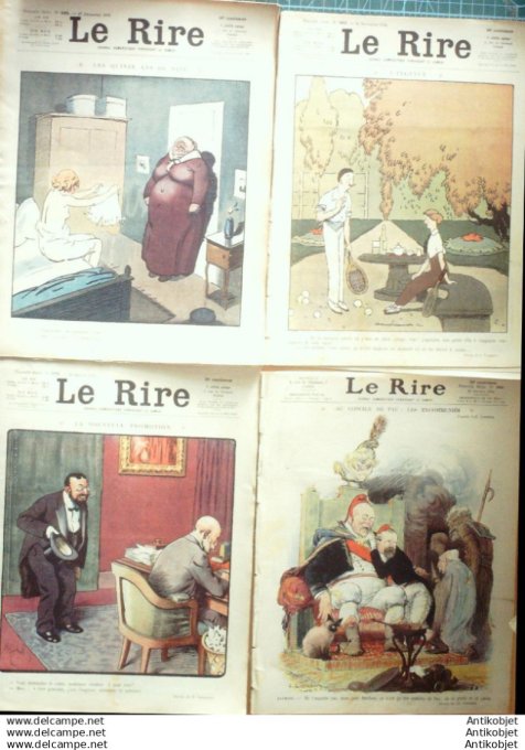 Le Rire 1913 lot 4 revues Leandre Roussau Prejelan Manfredini Nollat Falke Petit Mirande