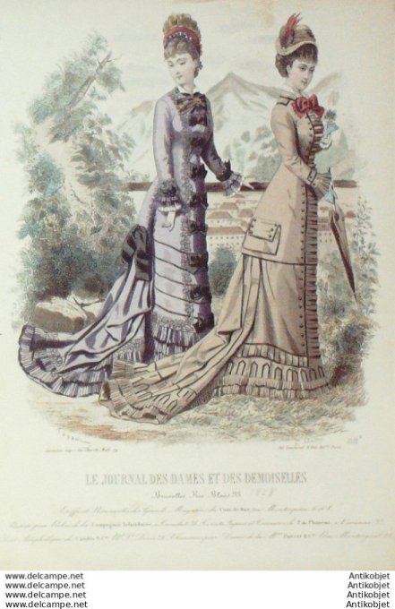 Journal des Dames Demoiselles 1876 # 1512 (Maison Plument)