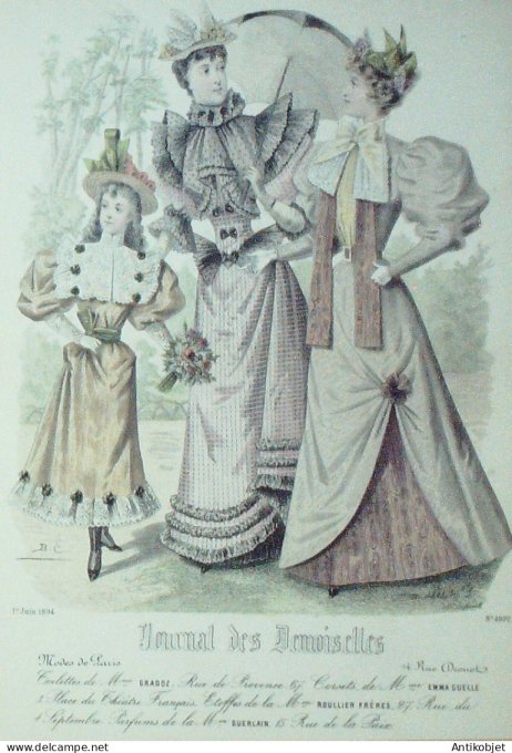 Journal de Demoiselles 1894 # 4992 (Maison Gradoz)