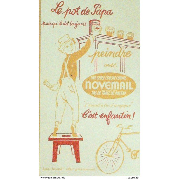 Buvard NOVEMAIL Peinture