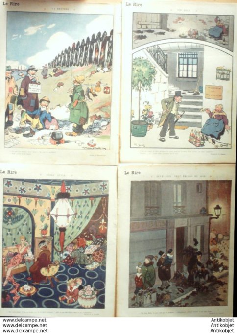 Le Rire 1913 lot 4 revues Leandre Roussau Prejelan Manfredini Nollat Falke Petit Mirande