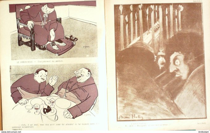 L'Assiette au beurre 1903 # 121 Pape et Papabili Hradecky MarodonGalanis