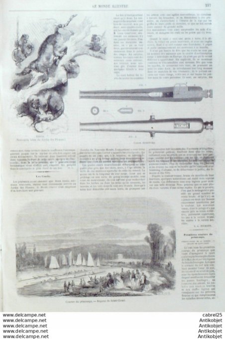 Le Monde illustré 1859 n°104 Rans (39) Forges St Cloud (92) Lady Alice Lisle
