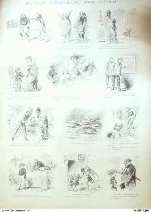Le Monde illustré 1877 n°1067 Suède Upsal Clotilde de Surville Wagon-salon