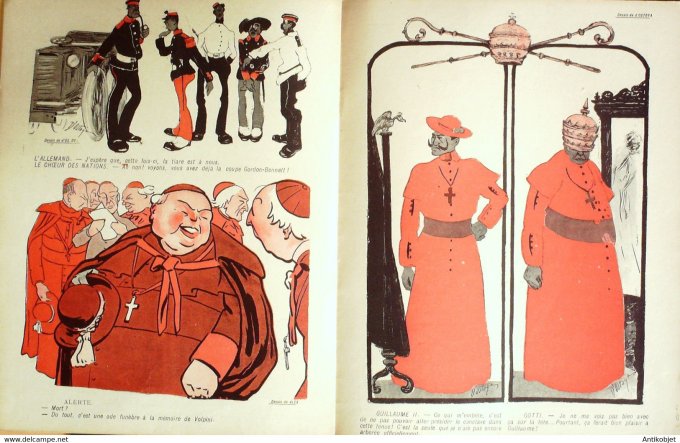 L'Assiette au beurre 1903 # 121 Pape et Papabili Hradecky MarodonGalanis