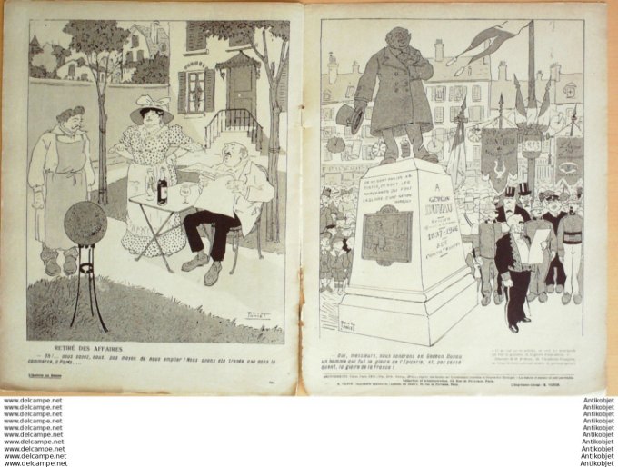 L'Assiette au beurre 1908 # 380 Le petit Commerce Poncet Paul