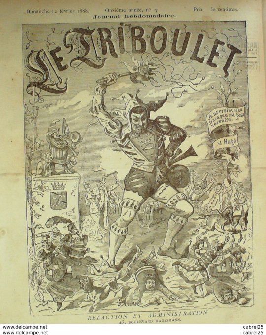 Le Triboulet 1888 n°07 CHASSEZAC CRECELLE ROLAND GRELOT BLASS LILIO DE BUSSY