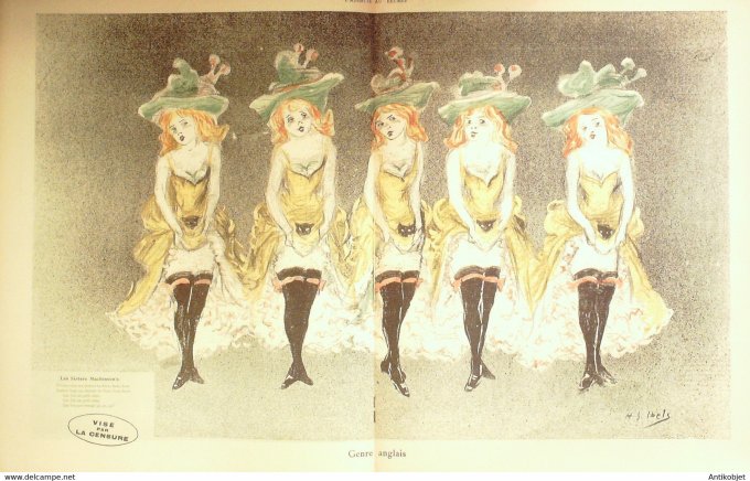 L'Assiette au beurre 1901 #  36 Les cafés concerts I La censure Ibels
