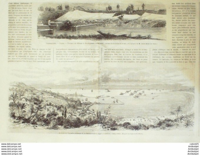 Le Monde illustré 1866 n°497 Orleans (45) Amboise (37) Algérie Diffa Mokta El Hadid Jargeau (45) Alg