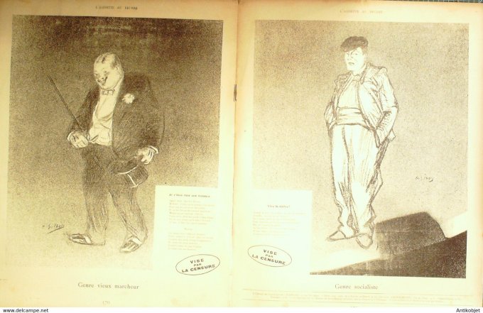L'Assiette au beurre 1901 #  36 Les cafés concerts I La censure Ibels