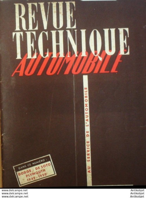 R.T Automobile Dodge De Doto lymouth 1949
