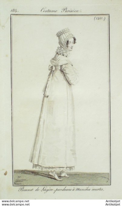 Costume Parisien 1814 # 1410 Pardessus à manches courtes