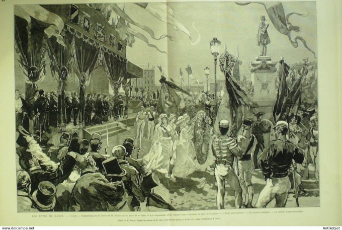 Le Monde illustré 1879 n°1167 Nancy (54) Italie Certaldo Rome Presdcille école polytechnique