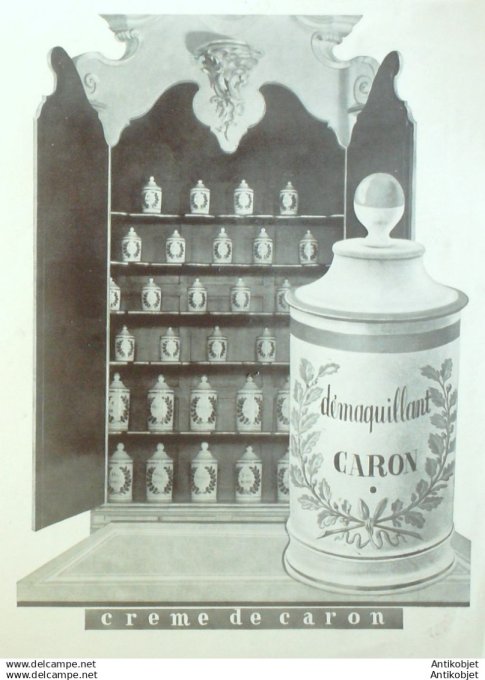 Publicite Cosmetique Caron Creme 1930