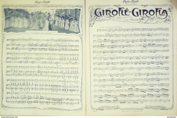 Paris qui chante 1903 #15 Fugère Muller Irma de Lafère Max Morel Romagnan