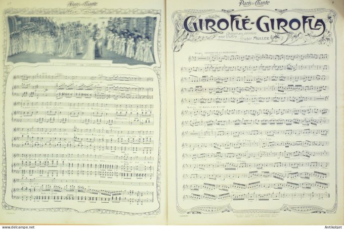 Paris qui chante 1903 n° 15 Fugère Muller Irma de Lafère Max Morel Romagnan