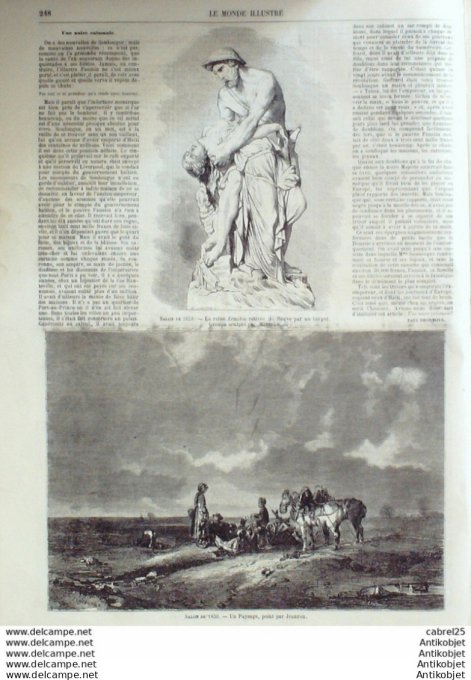 Le Monde illustré 1859 n°105 Algérie Alger chiens de chasse Egypte reine Zénobie